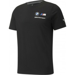 Puma BMW Essentials  T-shirt Μαύρο με Στάμπα, 532254-01