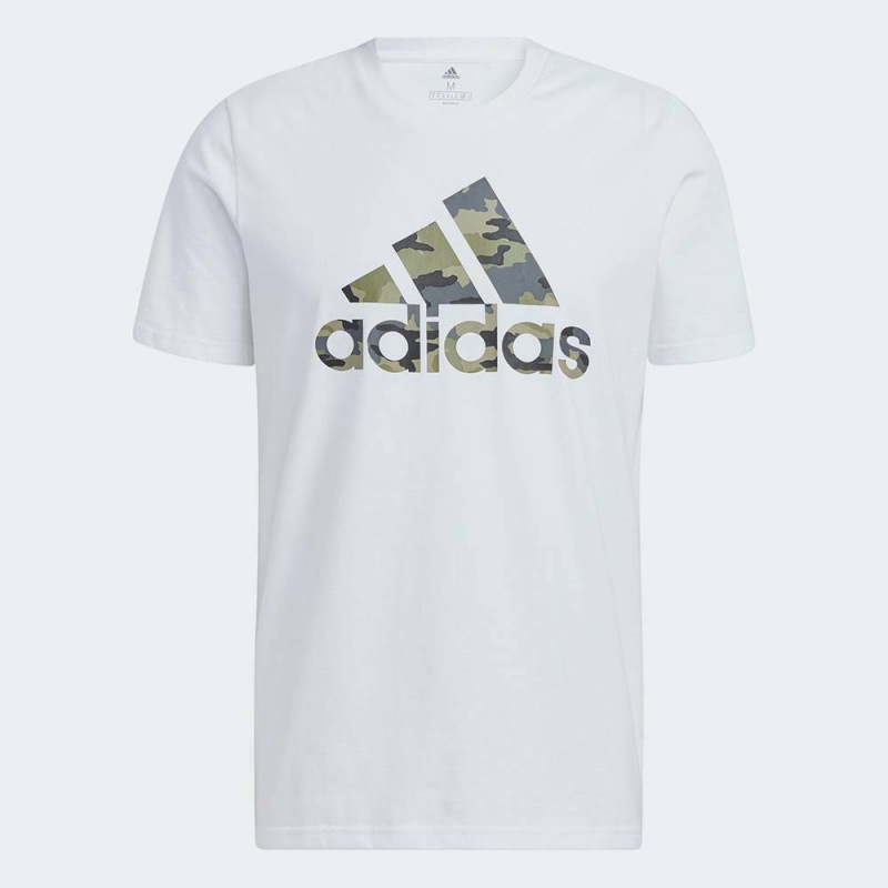 Adidas Ανδρικό T-shirt Λευκό με Λογότυπο HE2371, HE2371