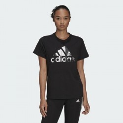 Adidas Essentials Γυναικείο T-shirt Μαύρο με Στάμπα, HD9328