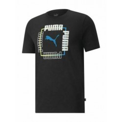 Puma Ανδρικό T-shirt Μαύρο...