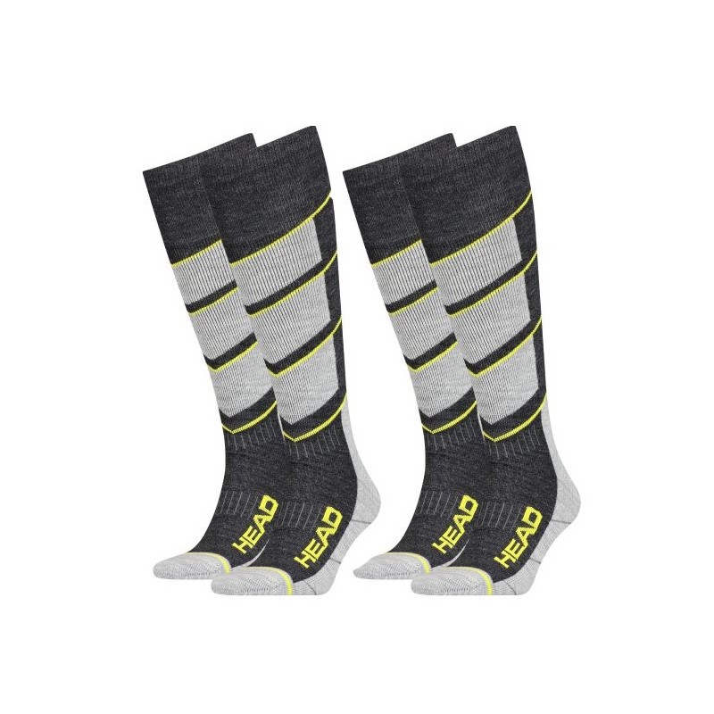 HEAD ski socks V-SHAPE KNEEHIGH 2-PACK, 701219913-002