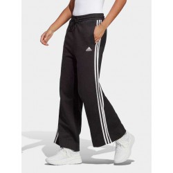 Adidas 3-Stripes Παντελόνι Γυναικείας Φόρμας Καμπάνα Μαύρο IC8775, IC8775