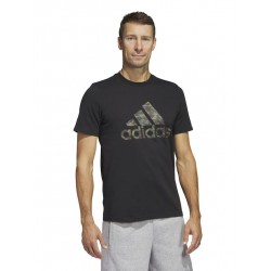Adidas T-shirt μαύρο με στάμπα