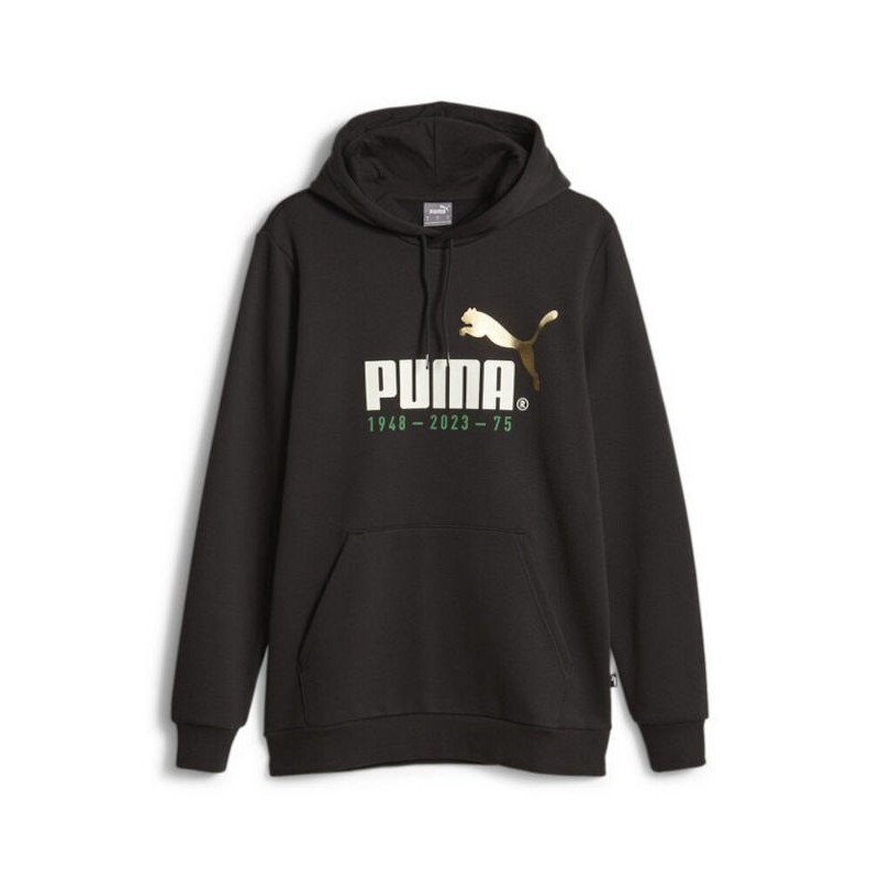 Puma Ανδρικό Φούτερ με Κουκούλα Μαύρο 676021-01, 675912-01