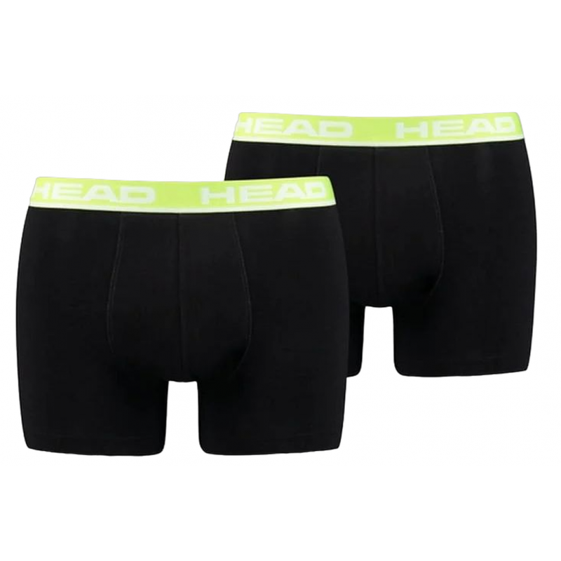 HEAD BASIC BOXERS BLACK/GREEN 701202741-023, 701202741-023