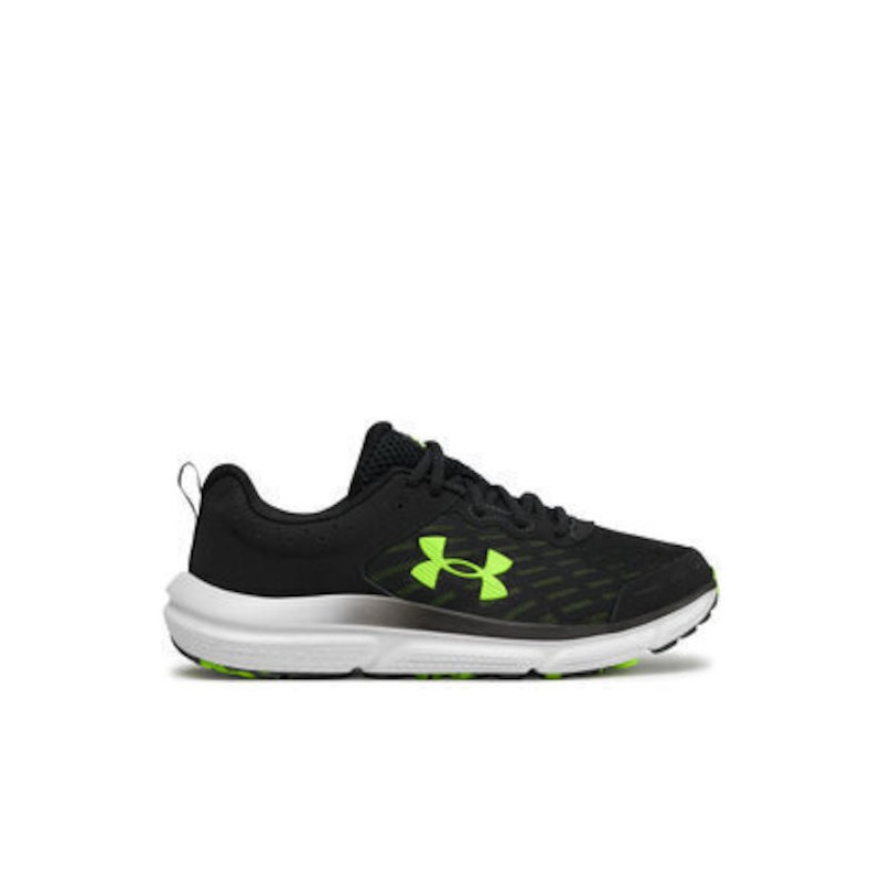 Under Armour Ua Charged Assert 10 Ανδρικά Αθλητικά Παπούτσια Running Black / High Vis Yellow, 3026175-007