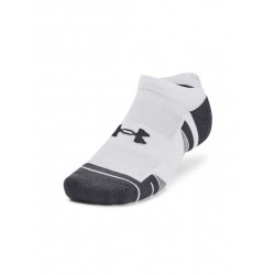 Under Armour Performance Tech No Show Socks x 3 white, 1379503-100