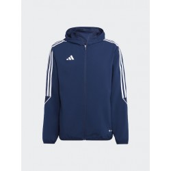 Adidas Tiro 23 League Ανδρική Φούτερ Ζακέτα με Κουκούλα και Τσέπες Team Navy Blue 2 HZ9067, HZ9067