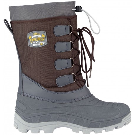 Apre ski boots brown/anthracite/ocher yellow
