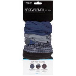 Neck Warmer Set Men's dark blue/anthracite/grey Avento